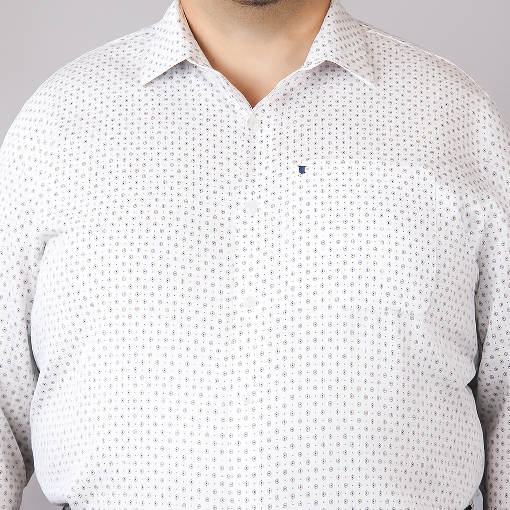 CAMISA MANGA LARGA ESTAMPADO 100% ALGODÓN TALLA EXTRA 2212471