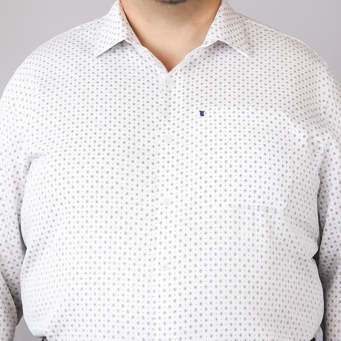 CAMISA MANGA LARGA ESTAMPADO 100% ALGODÓN TALLA EXTRA 2212471