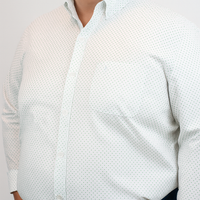 Camisa Manga Corta con Estampado 100% Algodón Talla Extra 2304109