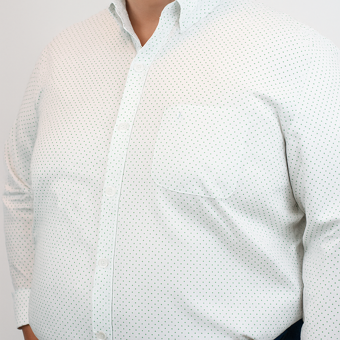 Camisa Manga Corta con Estampado 100% Algodón Talla Extra 2304109