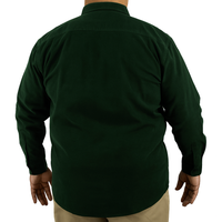 Camisa de Pana Verde con Manga Larga 100% Algodón Talla Extra 2210173