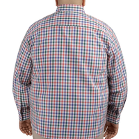 Camisa de Cuadros Multicolor con Manga Larga 100% Algodón Talla Extra 2501004