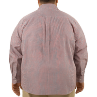 Camisa de Cuadros Roja con Manga Larga 100% Algodón Talla Extra 2307034