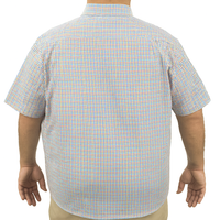 Camisa de Manga Corta Cuadros Multicolor 100% Algodón Talla Extra 2309055 - dioromx