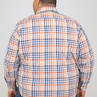 CAMISA MANGA LARGA MULTICOLOR CUADROS 100% Algodón Talla Extra 2305132