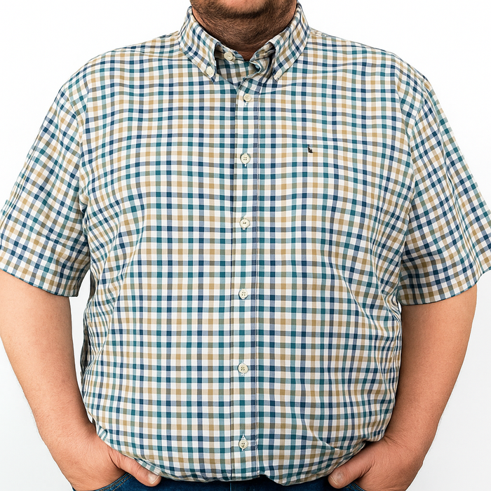 Camisa de Cuadros 100% Algodón Multicolor Talla Extra 2217007