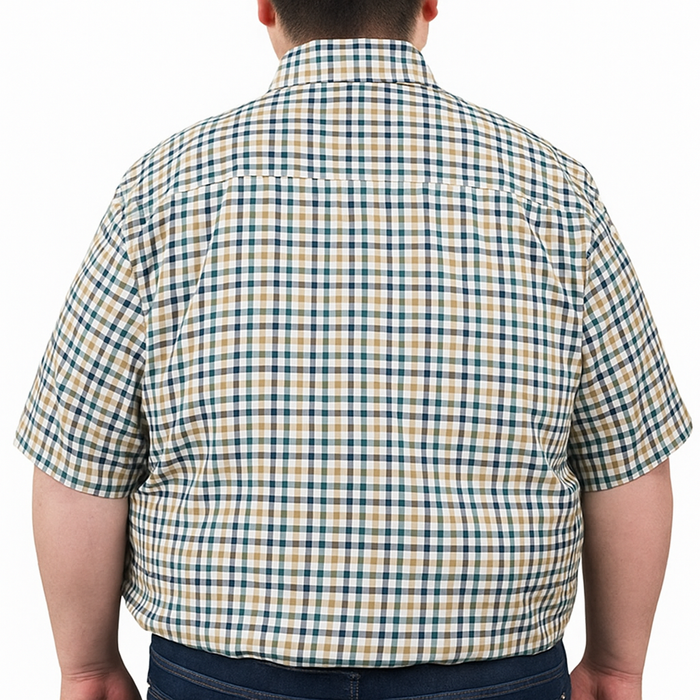 Camisa de Cuadros 100% Algodón Multicolor Talla Extra 2217007