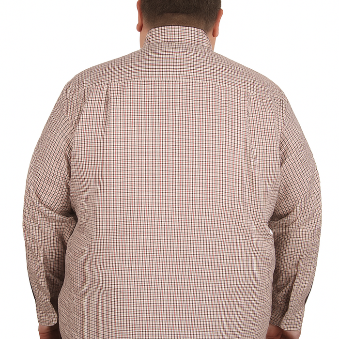 CAMISA MANGA LARGA MULTICOLOR CUADROS 100% ALGODÓN REF 2308041 E