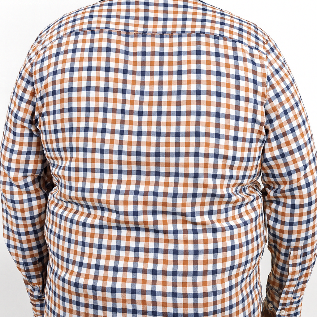 Camisa de Franela de Cuadros Multicolor con Manga Larga Talla Extra 2209077 - dioromx