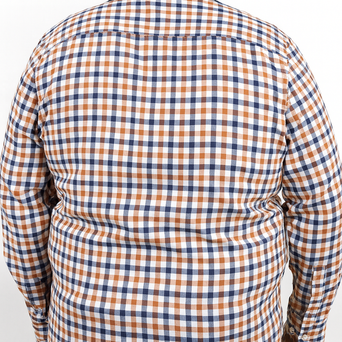 Camisa de Franela de Cuadros Multicolor con Manga Larga Talla Extra 2209077