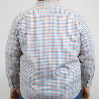 Camisa de Cuadros Multicolor con Manga Larga Talla Extra 100% Algodón 2305125 - dioromx