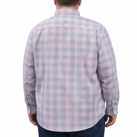 Camisa Multicolor de Manga Larga Cuadros 100% Algodón Talla Extra 2508057 - dioromx