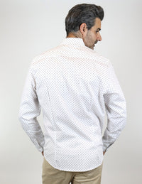 CAMISA MANGA LARGA ESTAMPADO 100% ALGODÓN REF 2212471 E