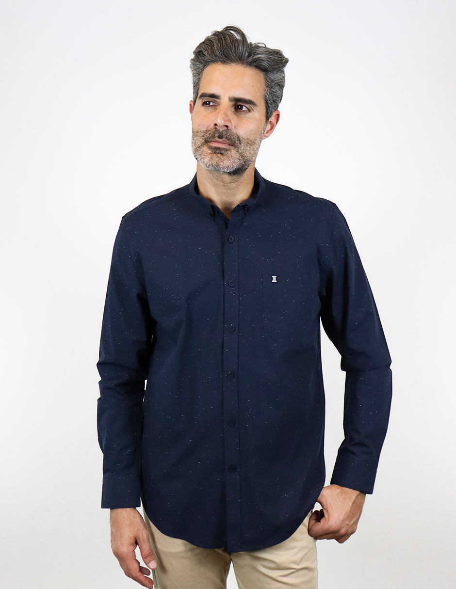 CAMISA MANGA LARGA AZUL REF 2304096