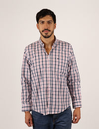 CAMISA MANGA LARGA ROJO CUADROS REF 2306223