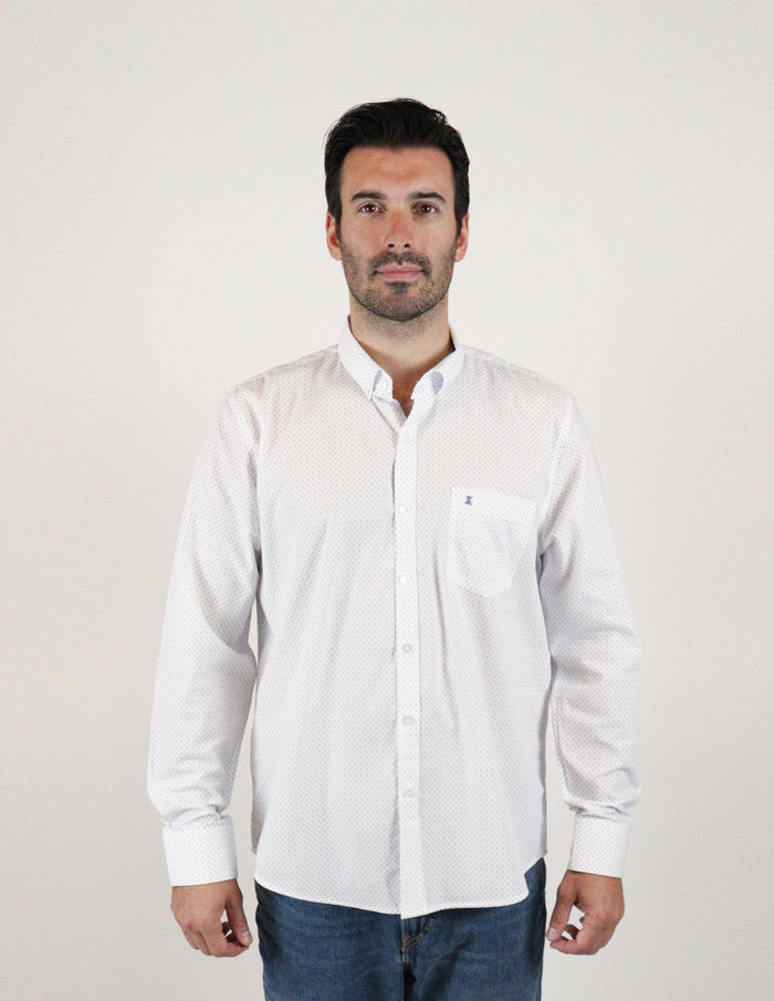 CAMISA MANGA LARGA BLANCO ESTAMPADO REF 2306238