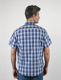 Camisa Cuadros Azul de Manga Corta 2306245