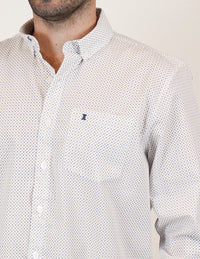 CAMISA MANGA LARGA BLANCO ESTAMPADO  REF 2308331