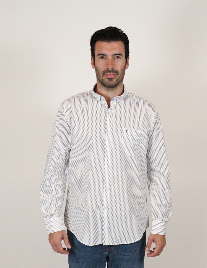 CAMISA MANGA LARGA BLANCO ESTAMPADO REF 2308334