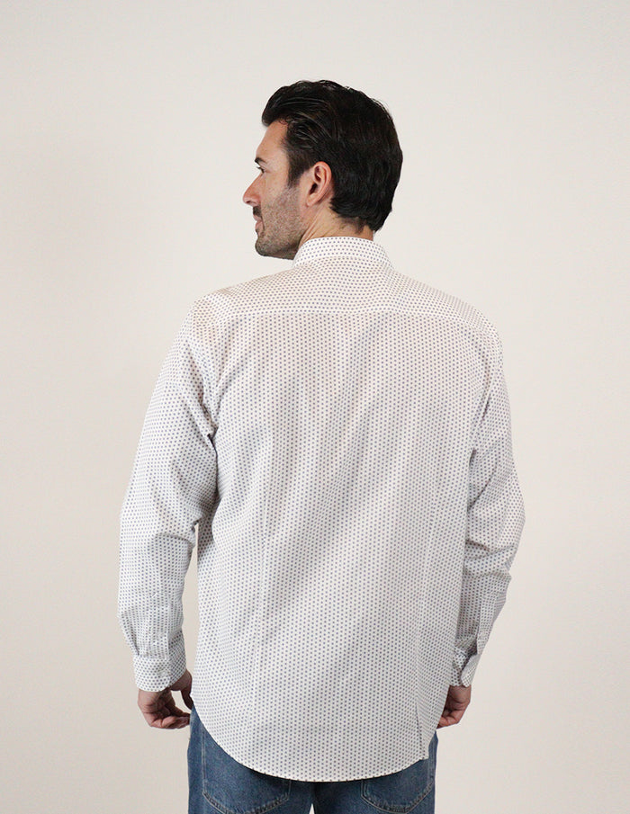 CAMISA MANGA LARGA BLANCO ESTAMPADO REF 2308334