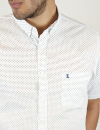 CAMISA MANGA CORTA BLANCO ESTAMPADO REF 2308356