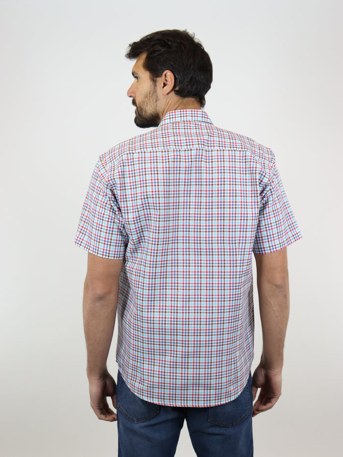 CAMISA MANGA CORTA MULTICOLOR CUADROS  2309374