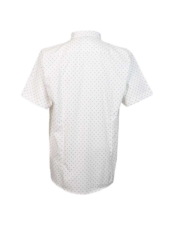 CAMISA MANGA CORTA BLANCA ESTAMPADO 100% ALGODÓN REF 2309376