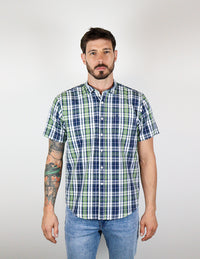 CAMISA MANGA CORTA MULTICOLOR CUADROS  REF 2310504