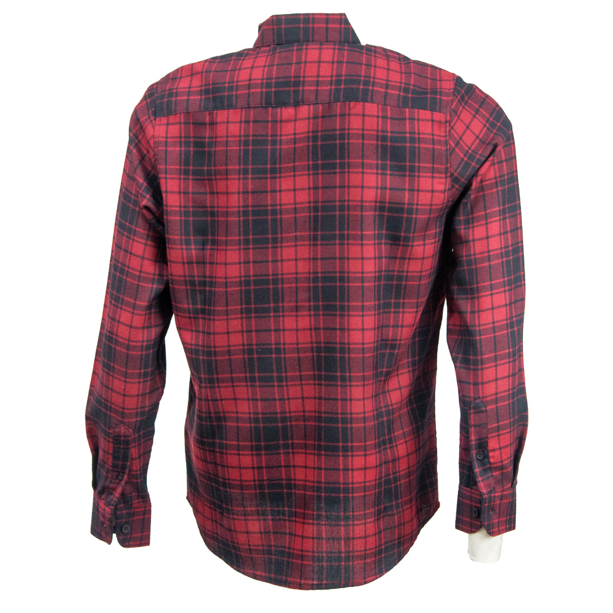 Camisa Franela Roja Cuadros Manga Larga 2010262
