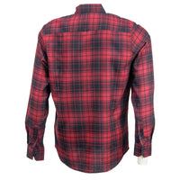 Camisa Franela Roja Cuadros Manga Larga 2010262