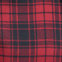 Camisa Franela Roja Cuadros Manga Larga 2010262