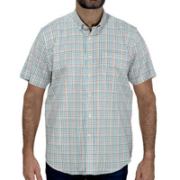 Camisa Cuadros Multicolor Manga Corta 100% Algodón 2510290