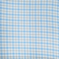 Camisa Cuadros Azul Manga Corta 100% Algodón 2606126