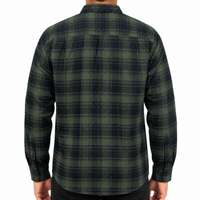 Camisa Franela Manga Larga Cuadros Verde 2410268