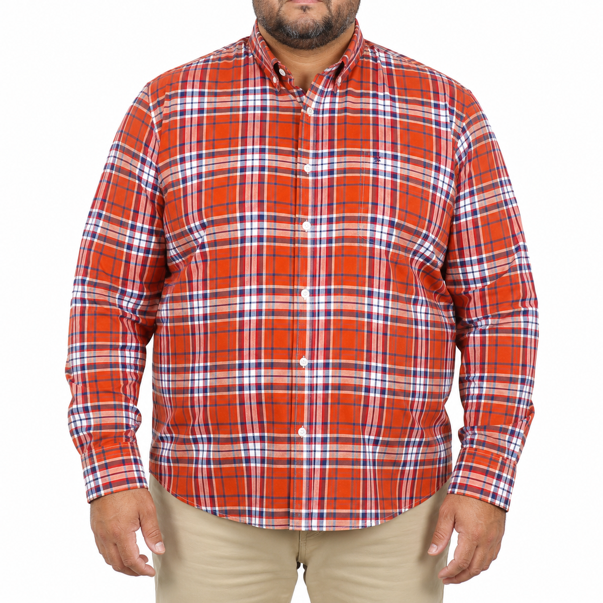 CAMISA MANGA LARGA MULTICOLOR CUADROS FRANELA Tallas Extra 2309461 - dioromx
