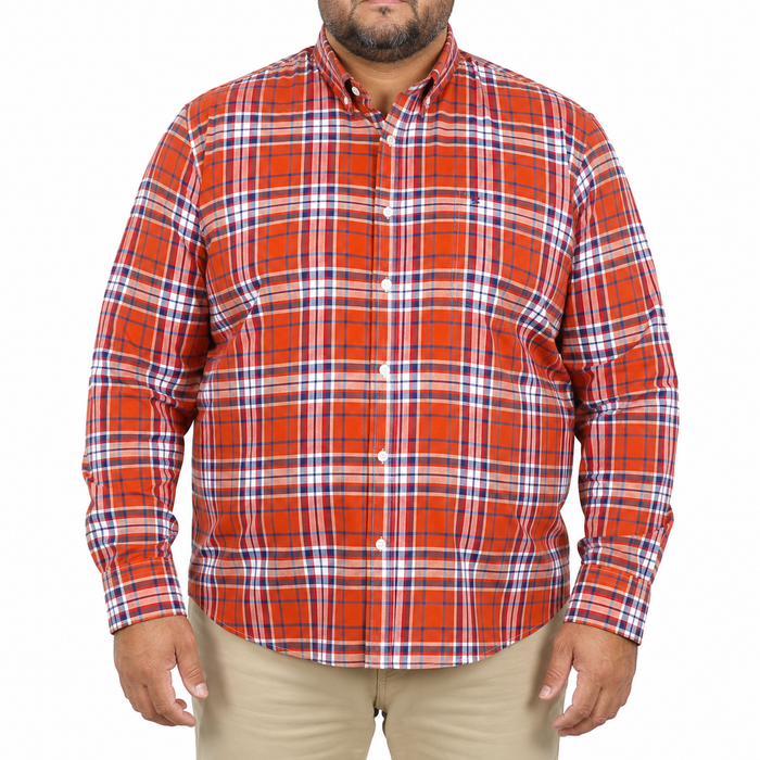 CAMISA MANGA LARGA MULTICOLOR CUADROS FRANELA Tallas Extra 2309461 - dioromx