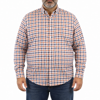 Camisa de Franela de Cuadros Multicolor con Manga Larga Talla Extra 2209077 - dioromx