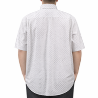 Camisa Estampada Blanca Manga Corta Talla Extra 100% Algodón 2510110 - dioromx
