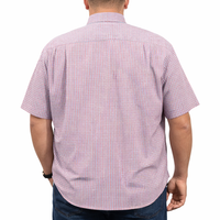 Camisa Cuadros Roja Manga Corta Talla Extra 100% Algodón 2512110 - dioromx