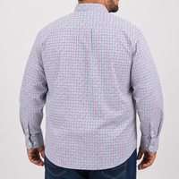 Camisa Cuadros Multicolor Manga Larga 100% Algodón Talla Extra 2615039