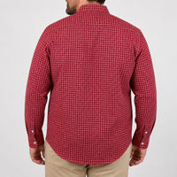 Camisa Cuadros Roja Manga Larga Talla Extra 100% Algodón 2212461