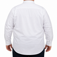 Camisa Blanca Lisa Manga Larga 100% Algodón Talla Extra 2615034