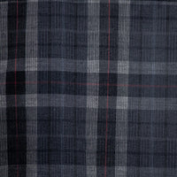 Camisa de Pana de Cuadros Gris con Manga Larga 100% Algodón Talla Extra 2210092