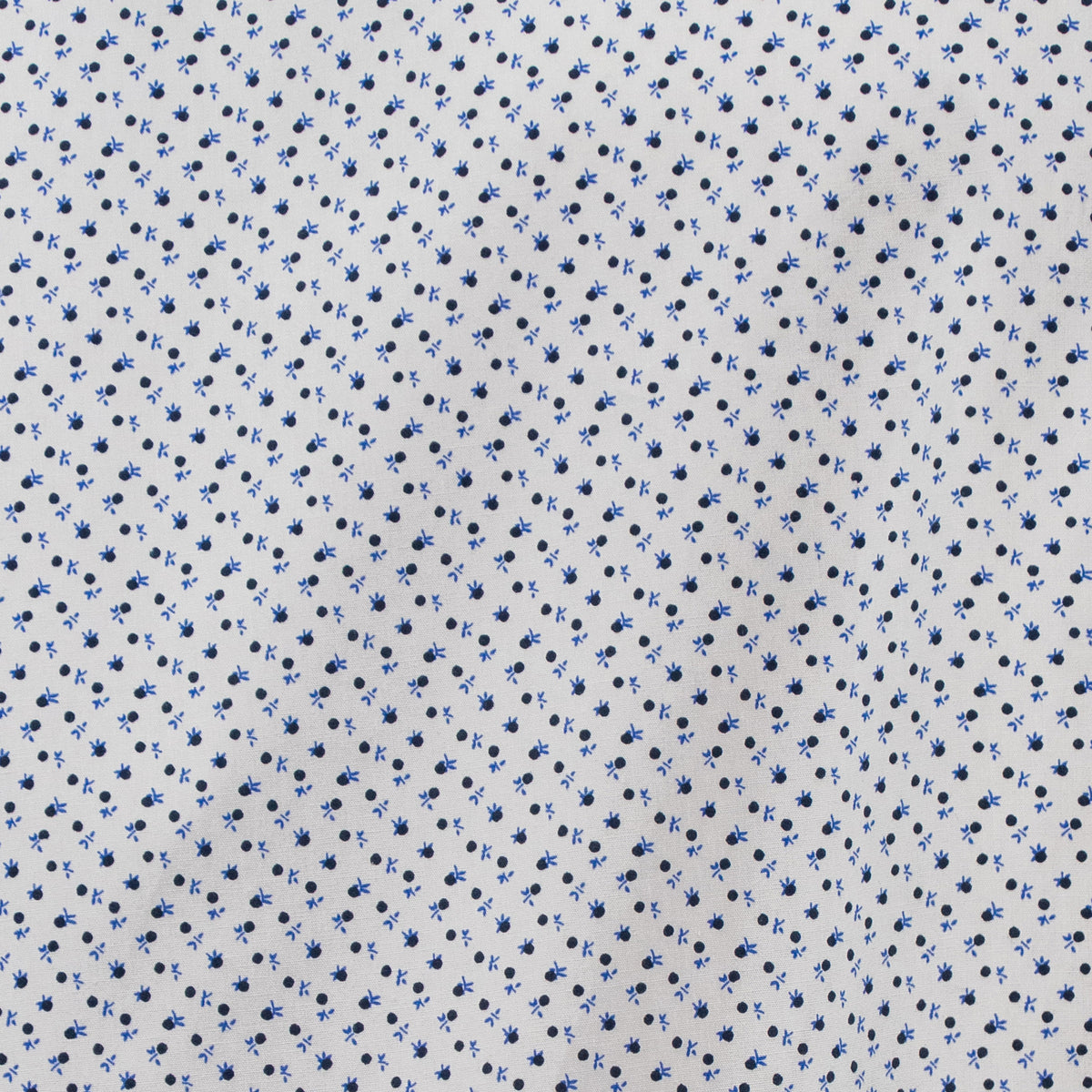 Camisa Estampada Blanca Manga Corta Talla Extra 100% Algodón 2306015 - dioromx