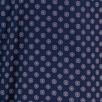 Camisa Estampada Azul Manga Corta 100% Algodón 2307275 - dioromx