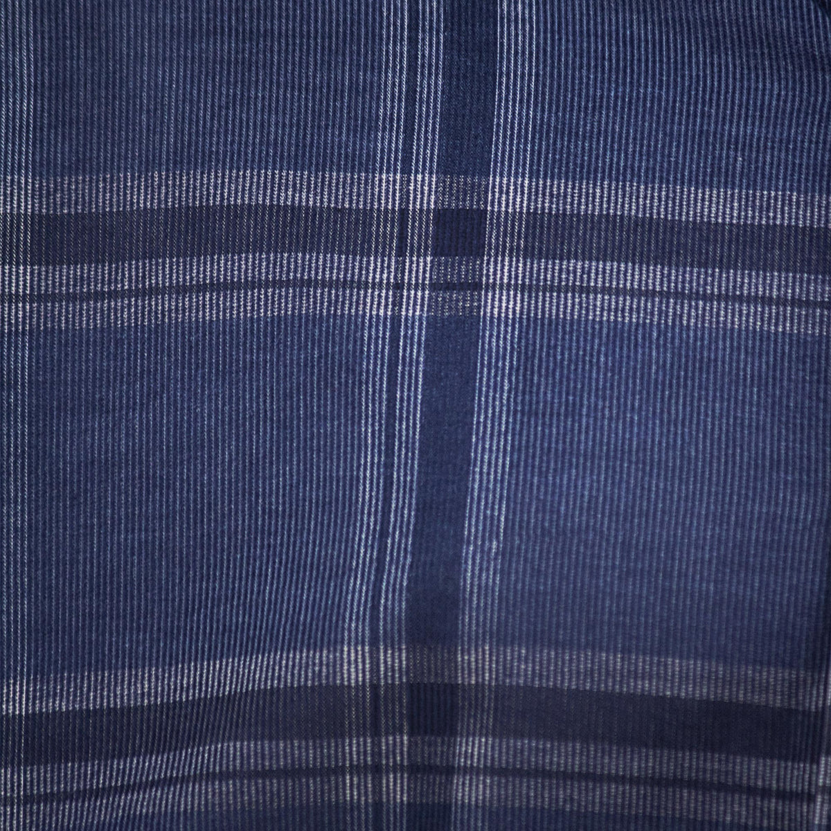 Camisa de Pana de Cuadros Azul con Manga Larga Talla Extra 2309434