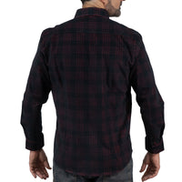 Camisa de Vestir Manga Larga Bicolor Estilo Cuadros de Pana 2410252 - dioromx