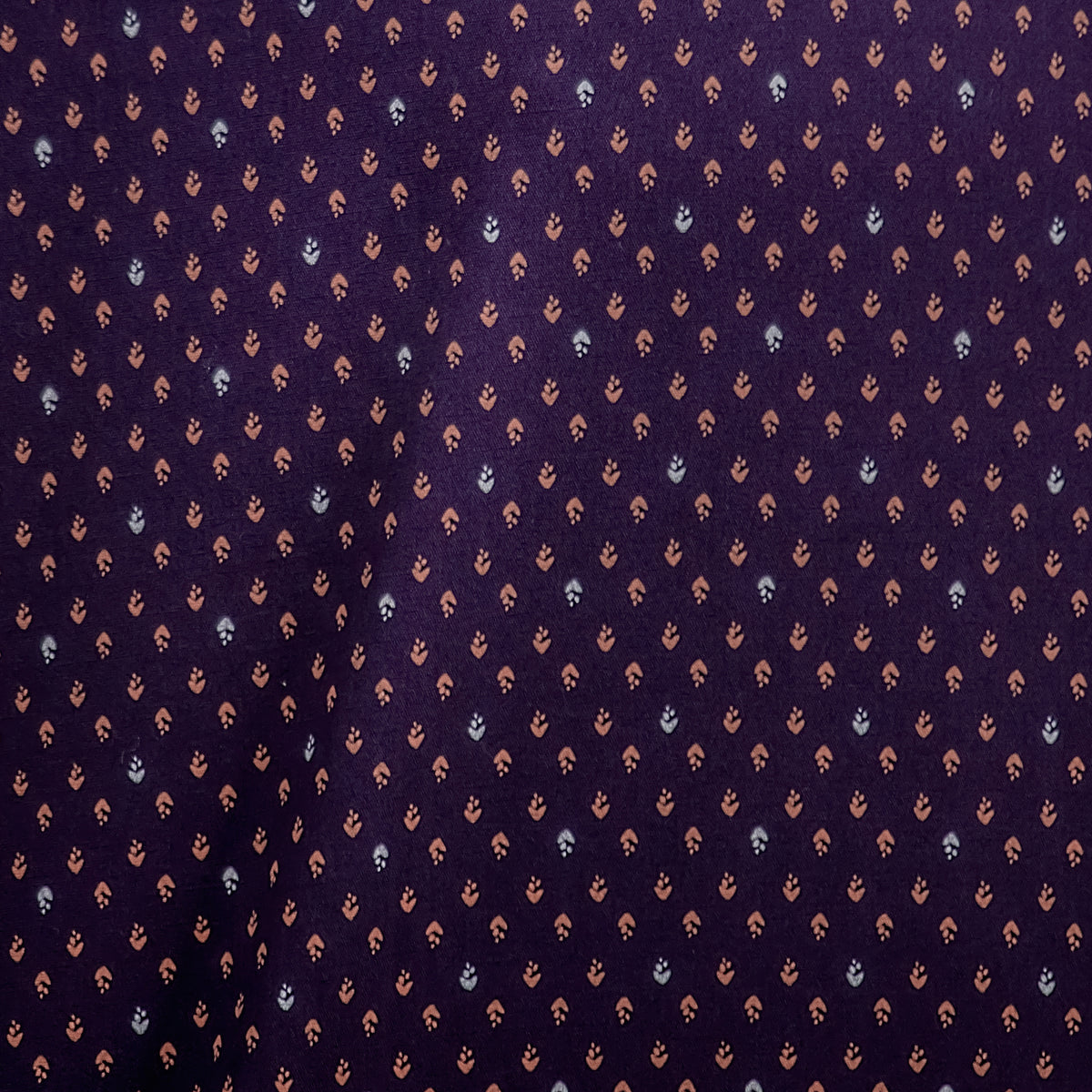 Camisa Morado Estampada Manga Larga 100% Algodón 2413041
