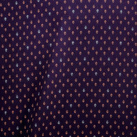 Camisa Morado Estampada Manga Larga 100% Algodón 2413041