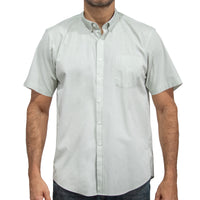 Camisa Verde Lisa Manga Corta 100% Algodón 2506119